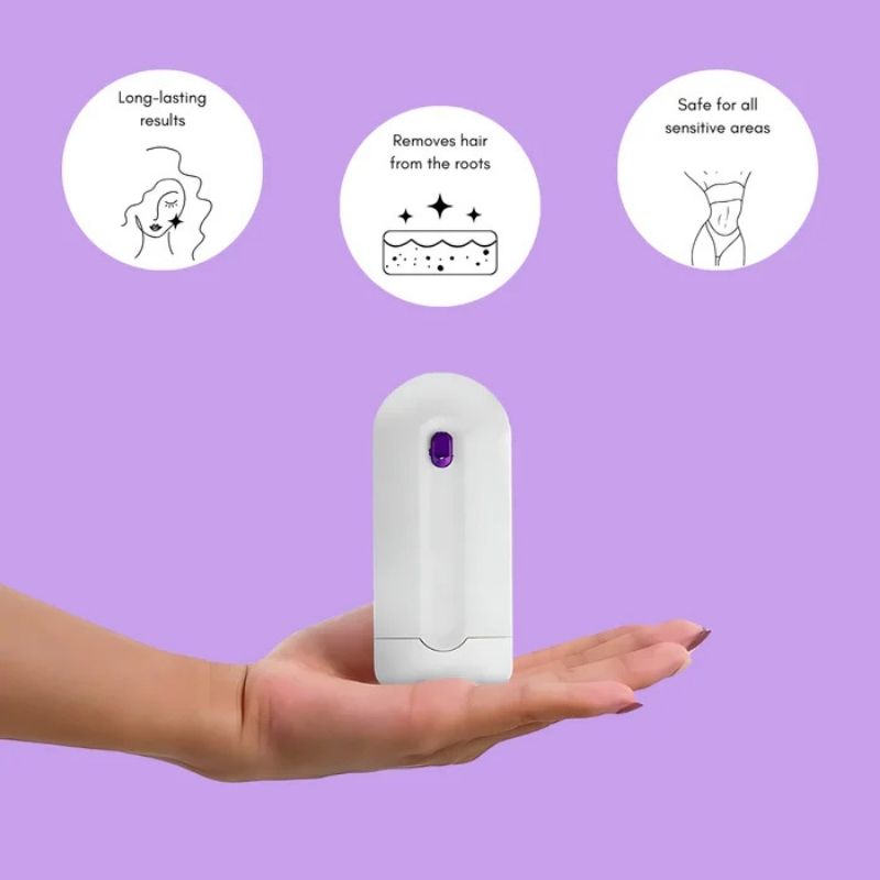 2-in-1 Rechargeable Painless Hair Remover | Finishing Touch Sensa-Light for Face & Body