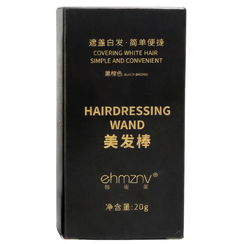 Brown Temporary Hair Color Stick | Long-Lasting Gray Coverage Hair Touch-Up Wand | 20g