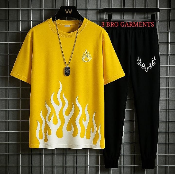 BEST QUALITY TRENDY PRINTED TRACKSUIT WITH SHORT