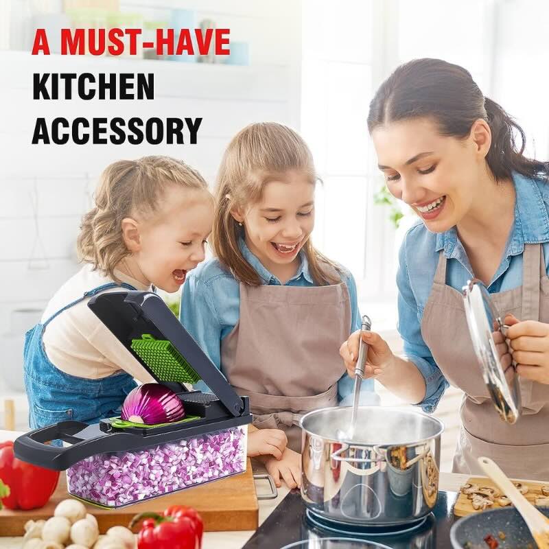 14-in-1 Mandoline Slicer & Vegetable Chopper | Multifunctional Food Cutter & Grater