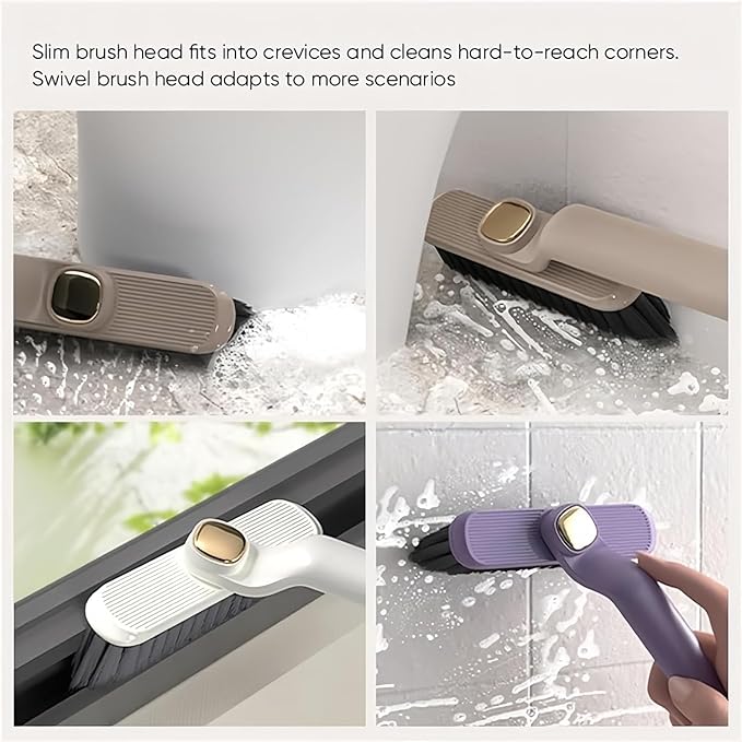 Multi-Function Rotating Crevice Cleaning Brush |  360° Deep Gap Cleaner for Kitchen, Bathroom & Home