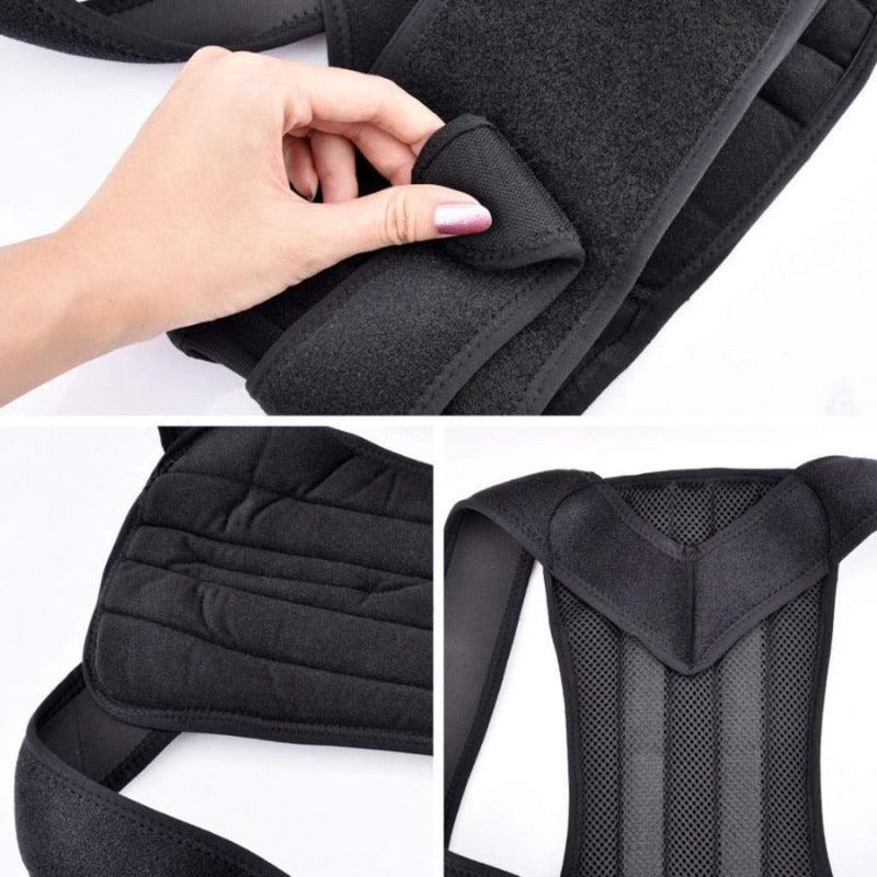 Back Pain Relief Posture Corrector Belt | Adjustable Support for Spine, Shoulder & Lumbar Alignment | Large