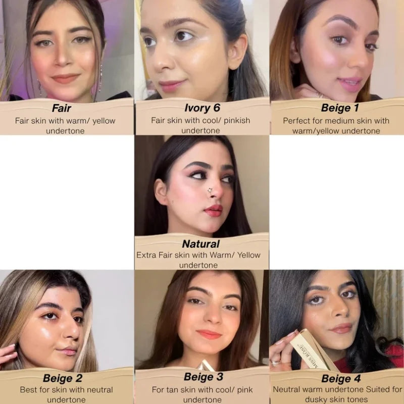 Beige 3 | Miss Rose Silk Flawless Foundation | Long-Lasting Lightweight Liquid Foundation with Natural Radiant Finish