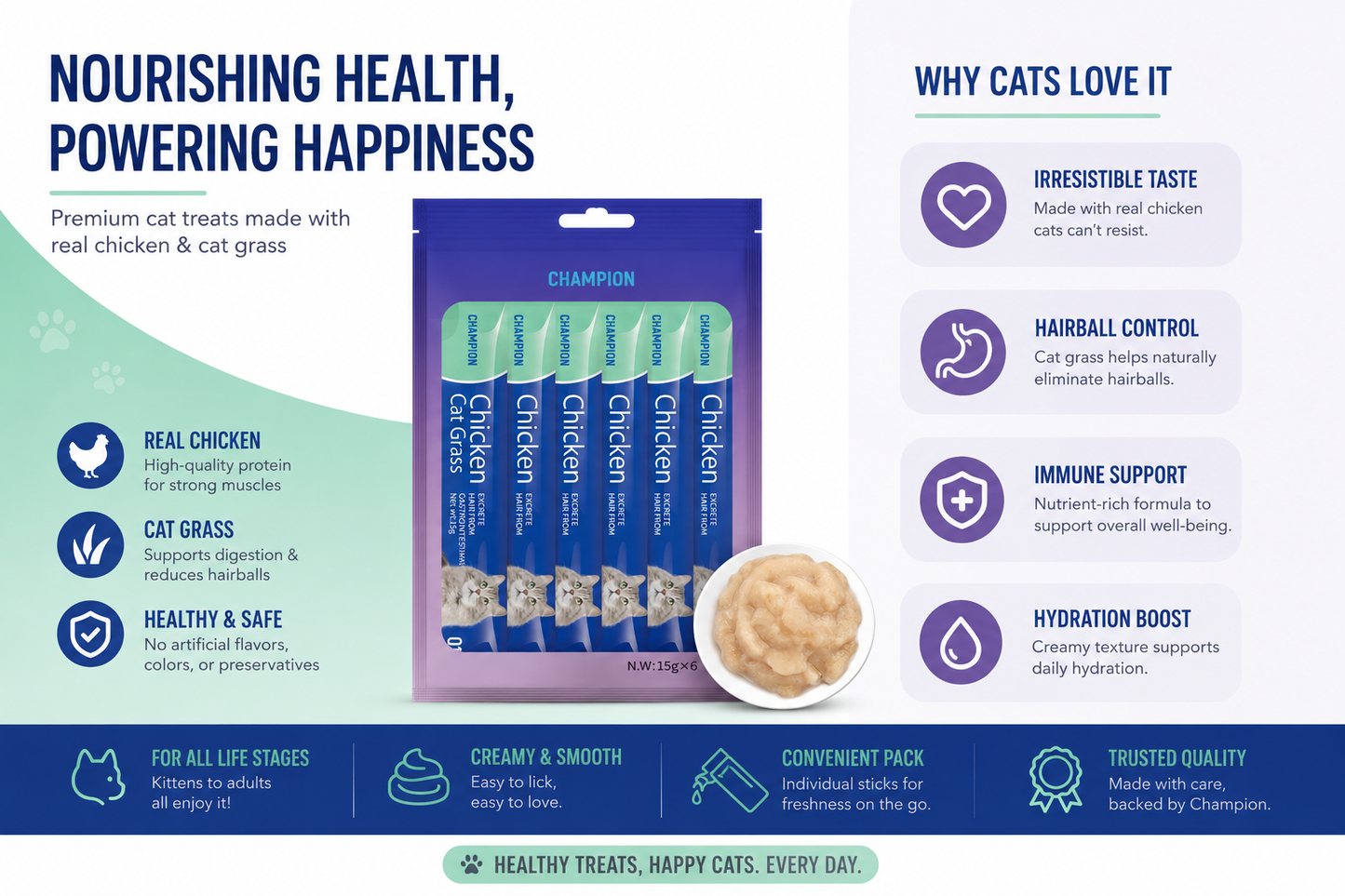 Cat Creamy Treats for Kittens and Cat Treats
