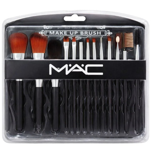 Mac Beauty Makeup Brush Set – 12-Piece Professional Makeup Tool Kit | Soft, High-Quality Synthetic Bristles