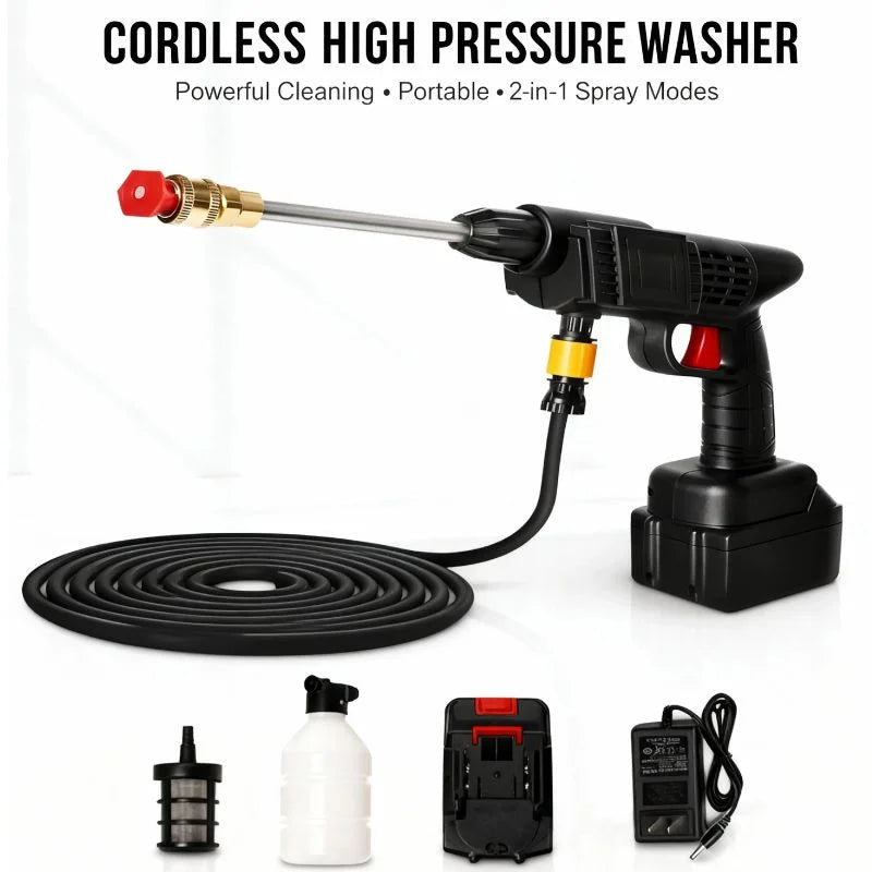 Automatic Cordless Car Wash Spray Gun 48Vf Pakistan | Wireless High Pressure Foam Jet Washer