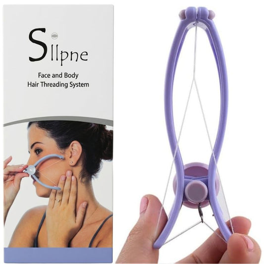 Sipne Face and Body Hair  Threading System | Cotton Threading Device for Eyebrows Face & Body | Random Color