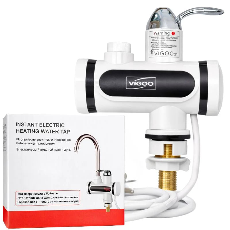 Premium Electric Instant Heating  Faucet  | Digital Temperature Display | Metal handle |  Kitchen & Bathroom Hot Water Tap