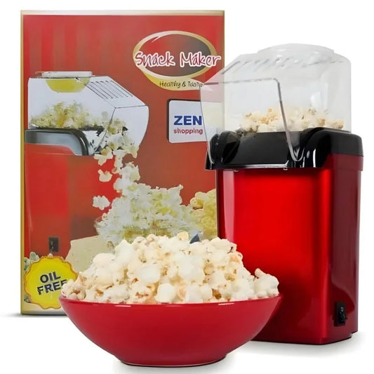 Oil Free Mini Popcorn Maker  | Hot Air Popcorn Machine | Electric Popcorn Popper for Home & Kids | 1200W