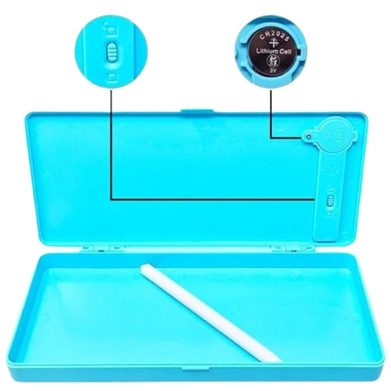 LCD Drawing Pen Case for Kids | Writing Tablet Pencil Box with Screen Lock & One-Key Erase | Random Color