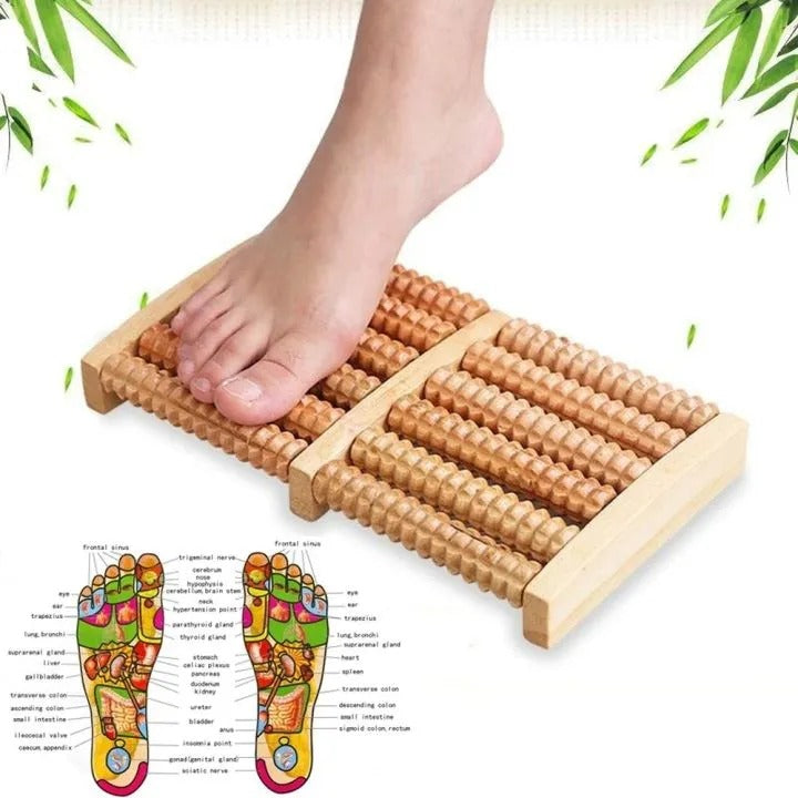Foot Wooden Massager Roller