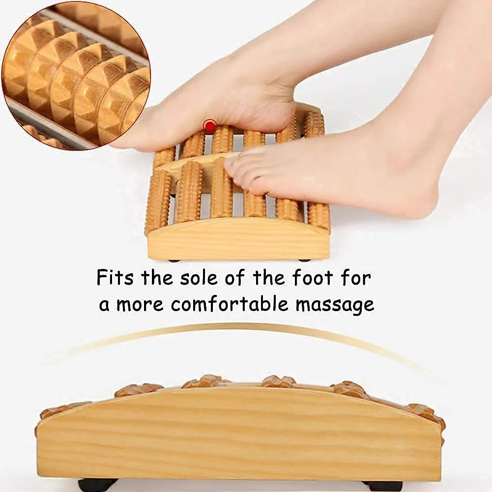 Foot Wooden Massager Roller