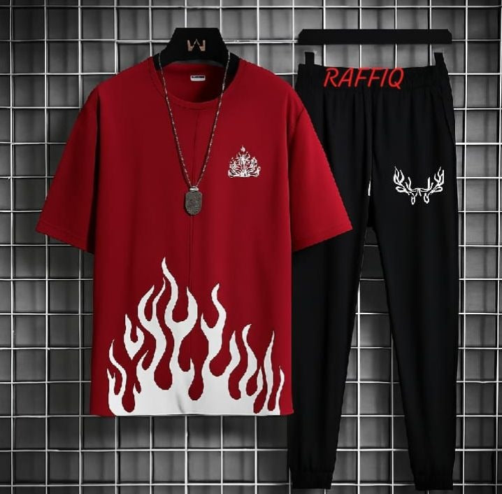 BEST QUALITY TRENDY PRINTED TRACKSUIT WITH SHORT
